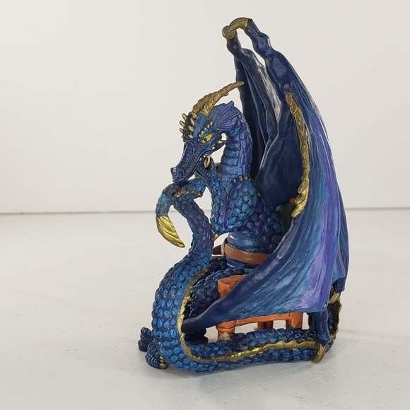 Hamilton Collection Dragon Hold Em Or Fold Em Sly Sal Figurine Poker *FLAW* - Picture 3 of 7